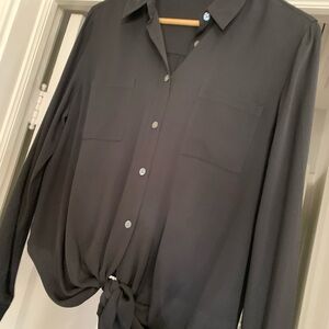Theory Classic Black Blouse